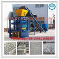 QT4-24Semi-Automatic Concrete Block Paver Making Machine Line