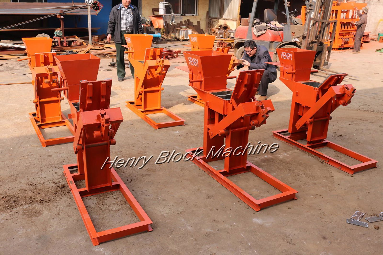 Manual Clay Soil Cement Brick Making Machine 5