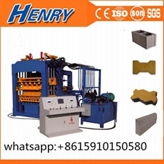 fully automatic high capacity concrete interlocking block making machine