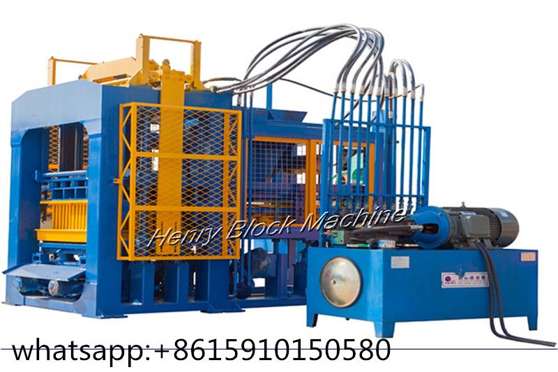 hot sale big type of fully automatic concrete block making machine kine