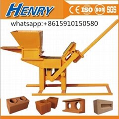small type manual soil clay brick making machine