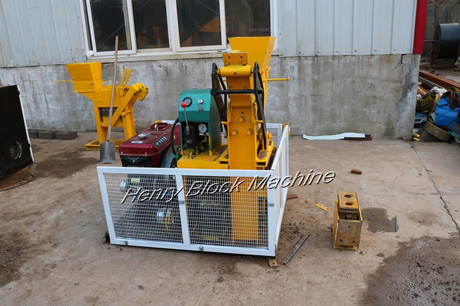 the most popular semi-automatic soil clay interlocking brick making machine 3