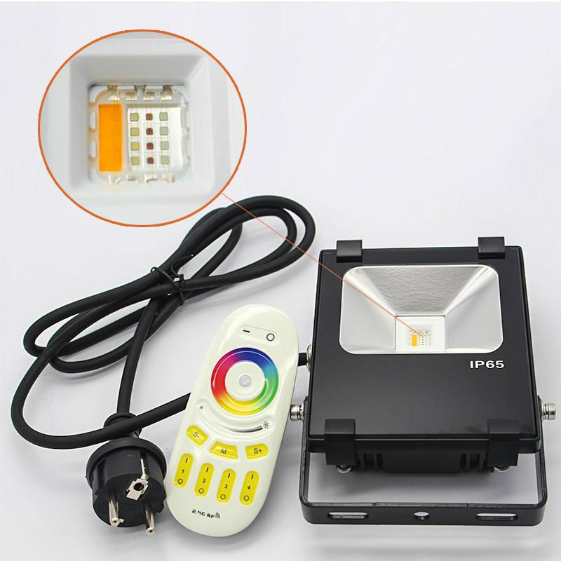 2.4G RF remote wifi control 10w Rgb rgbw Led Flood light 