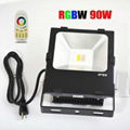 Warm White 90W  RGB meanwell driver RGBW LED Flood Light for garden lighting