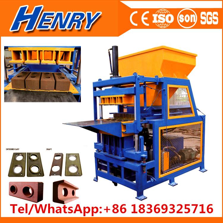 Henry Brick Making Machine Hr4-14 Soil Clay Interlocking Brick Making Machine in 3