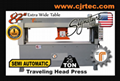 25 Ton Semi Automatic Traveling Head Press 82" Extra Wide Table
