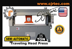 25 Ton Semi Automatic Traveling Head Press 