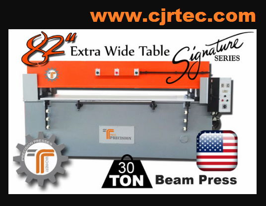 30 Ton Beam Press WIth 82" Extra wide table