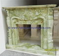 AFGHAN GREEN JADE ONYX FIREPLACES 4