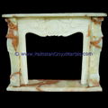 ONYX FIREPLACES HEART FLOWER HANDCARVED 5