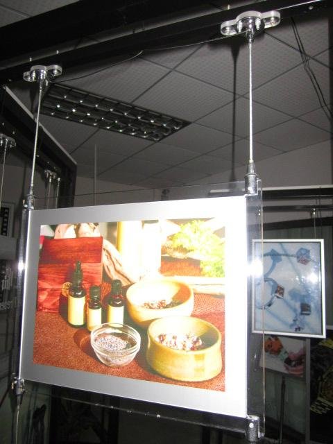 深圳LED铝框双面吸盘式广告宣传灯箱 2