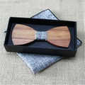 custom Logo wooden bow tie  2