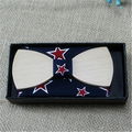 custom Logo wooden bow tie  3