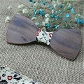 custom Logo wooden bow tie  1