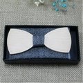 Custom Material wooden bow tie  5