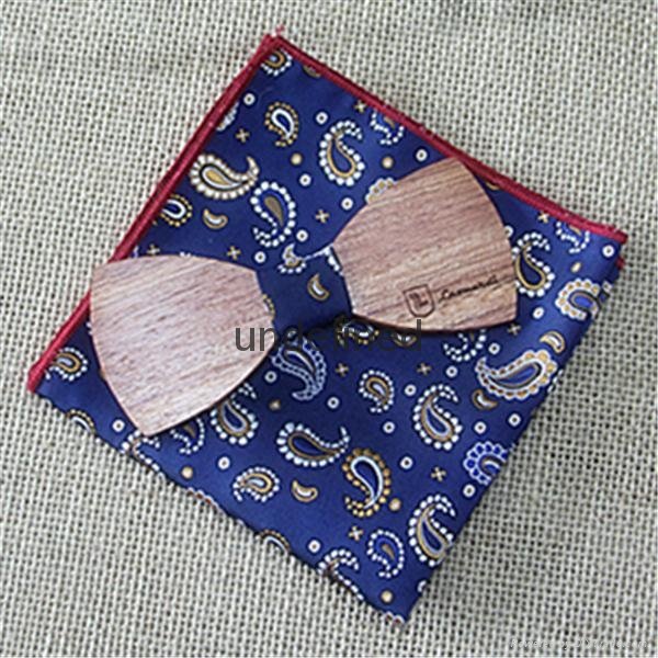wholesale custom  self  wooden kids bow tie  2