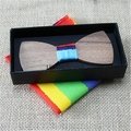  Wholesale custom wooden dog bow  tie  3