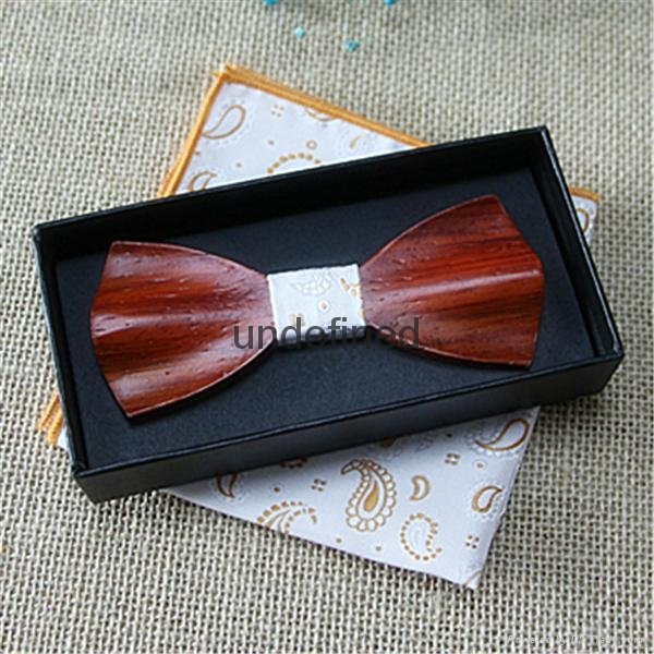 Wood craft wooden bow  ties for men  2