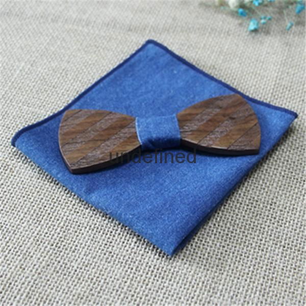 Wood craft wooden bow  ties for men  3