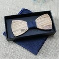 Wholesale custom wooden bow tie for baby  3