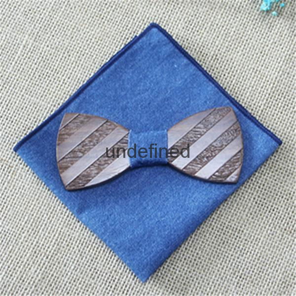 Wholesale custom  wooden bow tie for kids  5