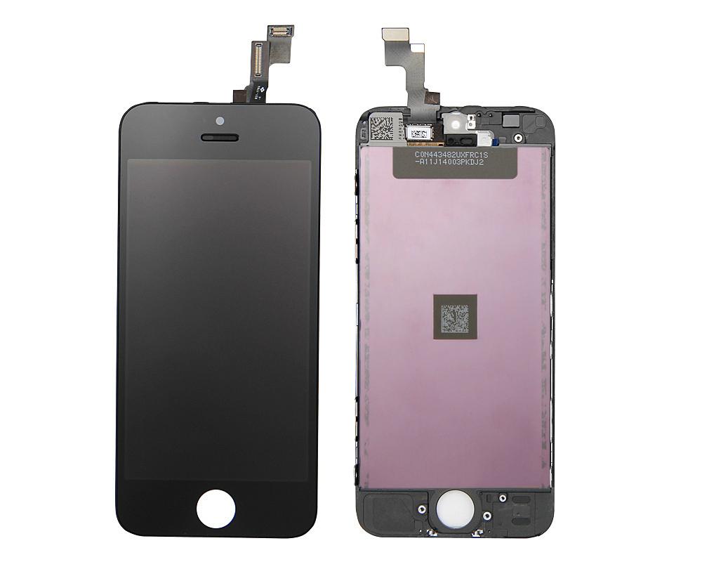 iPhone 5s LCD screen and digitizer assembly with frame and small parts