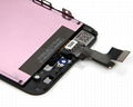 iPhone 5s LCD screen and digitizer assembly with frame and small parts. 5