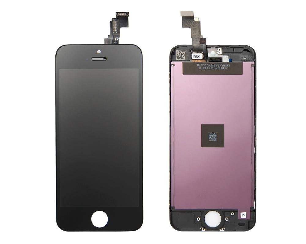 For iPhone 5 LCD Screen and Digitizer Assembly with Frame and small parts. 