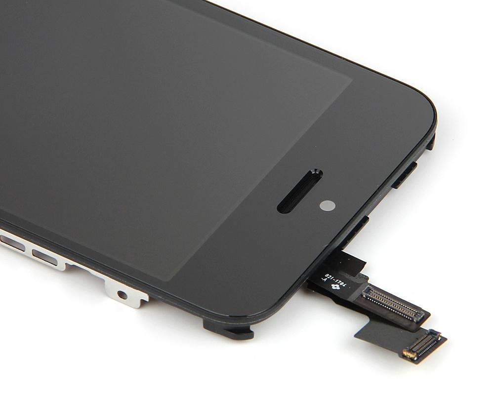 For iPhone 5 LCD Screen and Digitizer Assembly with Frame and small parts.  3