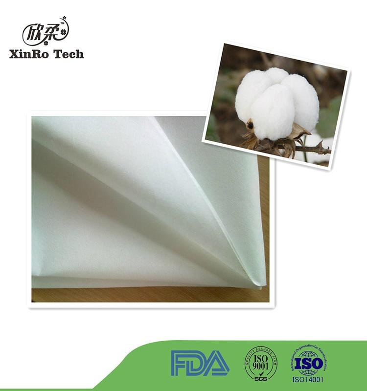 100% Cotton Spunlace Nonwoven Fabric for Wet Wipe Spunlace Nonwoven Wet Tissue 3
