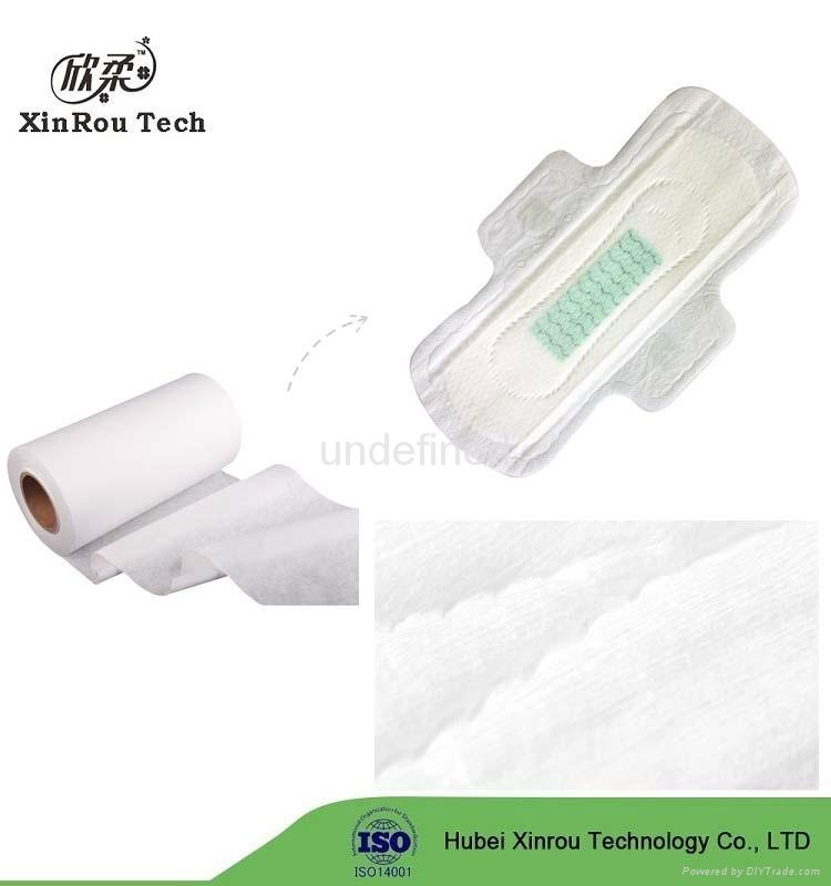 Free Smaple Sanitary Napkin Raw Material Cotton Nonwoven Fabric Jumbo Roll