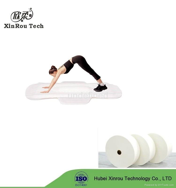 Free Smaple Sanitary Napkin Raw Material Cotton Nonwoven Fabric Jumbo Roll 3