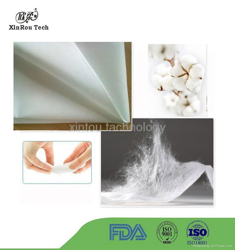 ISO Certified High Quality 100% Organic Cotton Fabric Nonwoven Wholesale 5