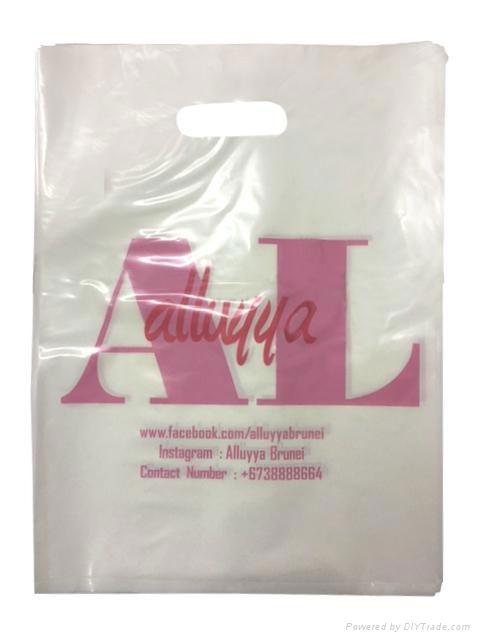 Die cut plastic bag 3