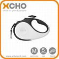 New product with led light and reflective tape retractable dog leash 1