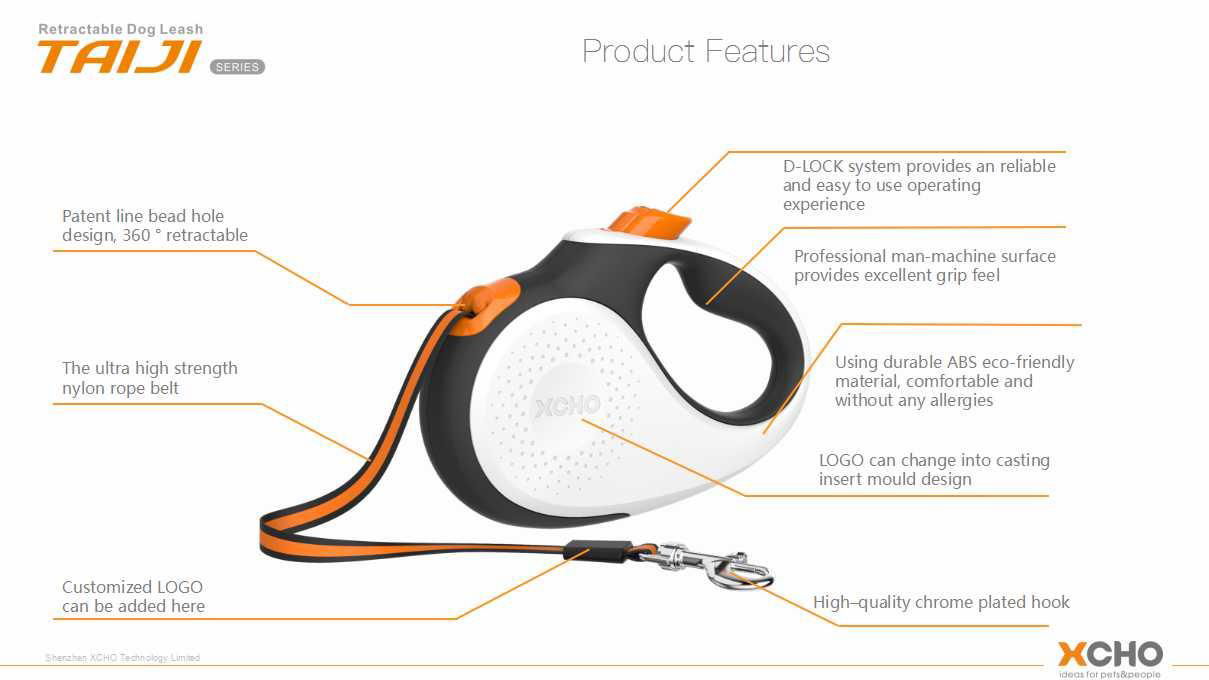 2017 Amazon hot sale retractable dog leash 4