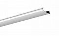 1.2/1.5M White PC Blind Cover for LED Linear Trunking Rails 1