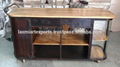 Industrial vintage Metal Wine Cabinet With Wheel Kitchen Cabinet 2