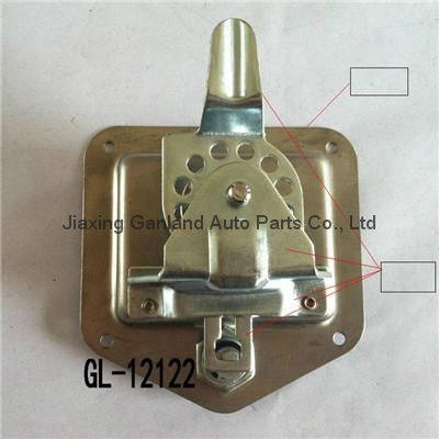 Polished Stainless Steel Recessed Floding T Handle Spring Latch 3