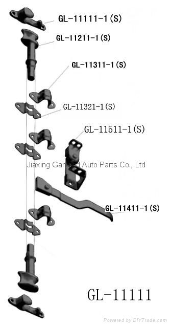 Trailer Spare Parts Rear Sliding Door Lock 2