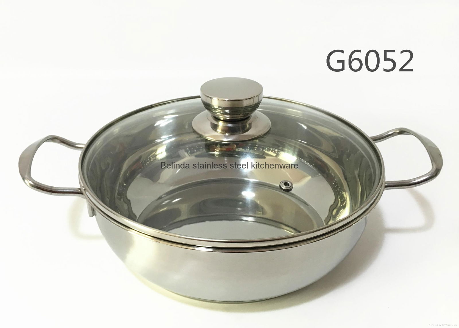 6PCS Stainless Steel Cookware Set with High Quality Glass Lids 4