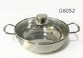 6PCS Stainless Steel Cookware Set with High Quality Glass Lids 4