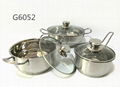 6PCS Stainless Steel Cookware Set with