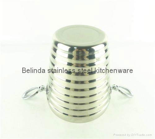 1L 2L Double Layer Stainless Steel Ice Bucket with Ice Tong 4