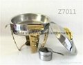 Stainless Steel Buffet Chafing Dish with Golden Color Handle 2