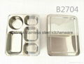 Hot Stainless steel 3 compartments food