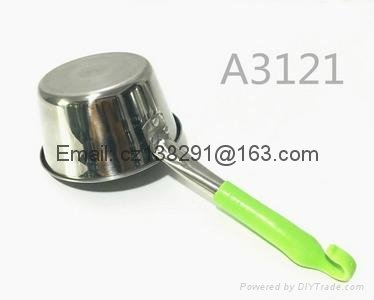 Stainless Steel Kitchen Use Water Bailer with Color Handle 4