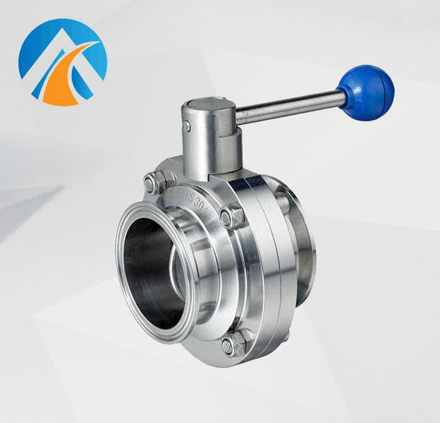 Sanitary stainless steel butterfly valve