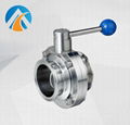 Sanitary stainless steel butterfly valve 1