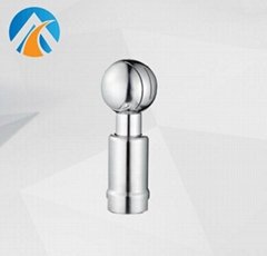 Sanitary stainless steel rotary cleaning ball